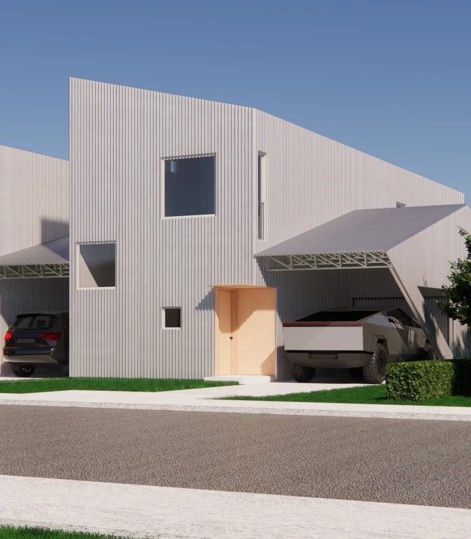 The Vector, a SteelHaven home with a carport